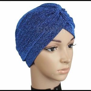 Shimmery Royal Blue Turban